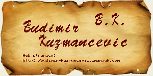 Budimir Kuzmančević vizit kartica